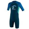 ONeill Toddler Reactor II 2 mm Back Zip Shortsleeve Spring Jungen Neoprenanzug petrol