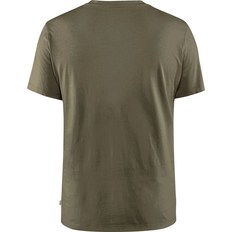 Fjällräven Arctic Fox T-Shirt Herren Freizeit und Outdoor Kurzarm Shirt dark olive hier im Fjällräven-Shop günstig online bestel