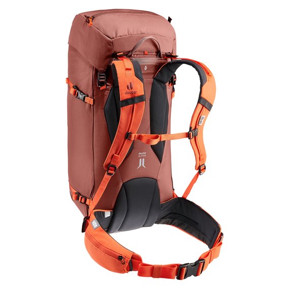 Deuter Guide 34+8 Alpinrucksack Wanderrucksack redwood-papaya hier im Deuter-Shop günstig online bestellen