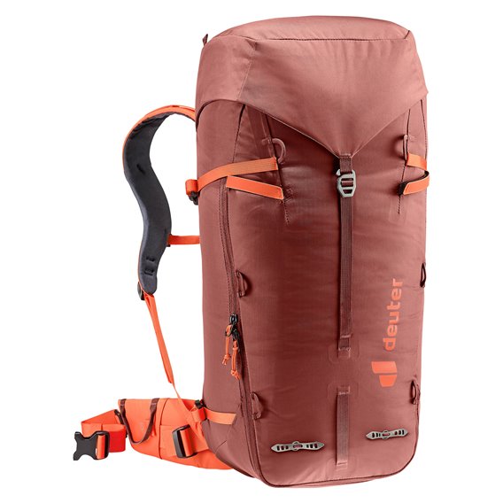 Deuter Guide 34+8 Alpinrucksack Wanderrucksack redwood-papaya hier im Deuter-Shop günstig online bestellen