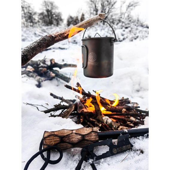 ARTS-Nature Bushcraft Feuerstein Set XXL mit Feuerstahl + Striker