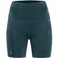 Fjällräven Abisko Short Tights 6 Zoll Damen kurze Wanderhose mountain blue