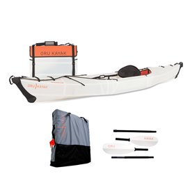 Oru Kayak Beach LT Starter Bundle 1 Personen Faltkajak Set mit Paddel + Tasche