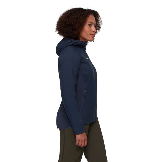 Mammut Rime Light IN Flex Hooded Jacket Damen Hybridjacke Isolationsjacke marine hier im Mammut-Shop günstig online bestellen