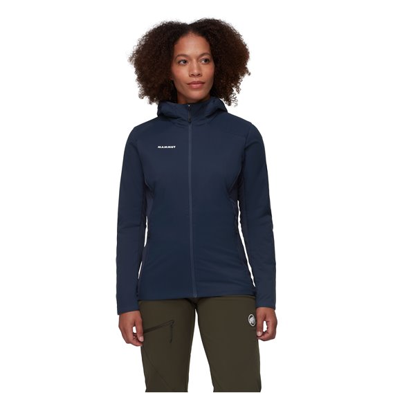 Mammut Rime Light IN Flex Hooded Jacket Damen Hybridjacke Isolationsjacke marine hier im Mammut-Shop günstig online bestellen