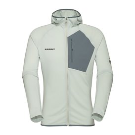 Mammut Aenergy Light ML Hooded Jacket Herren Fleecejacke Midlayer silver sage-strata hier im Mammut-Shop günstig online bestelle