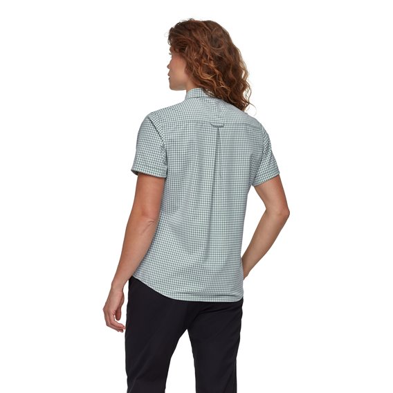 Mammut Aada Shirt Damen Kurzarmbluse strata-silver sage hier im Mammut-Shop günstig online bestellen