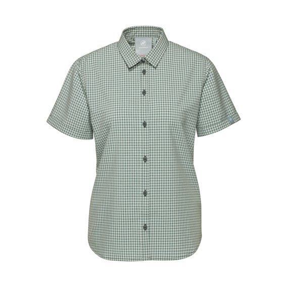 Mammut Aada Shirt Damen Kurzarmbluse strata-silver sage hier im Mammut-Shop günstig online bestellen