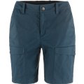 Fjällräven Abisko Hybrid Trail Shorts Damen kurze Wanderhose navy