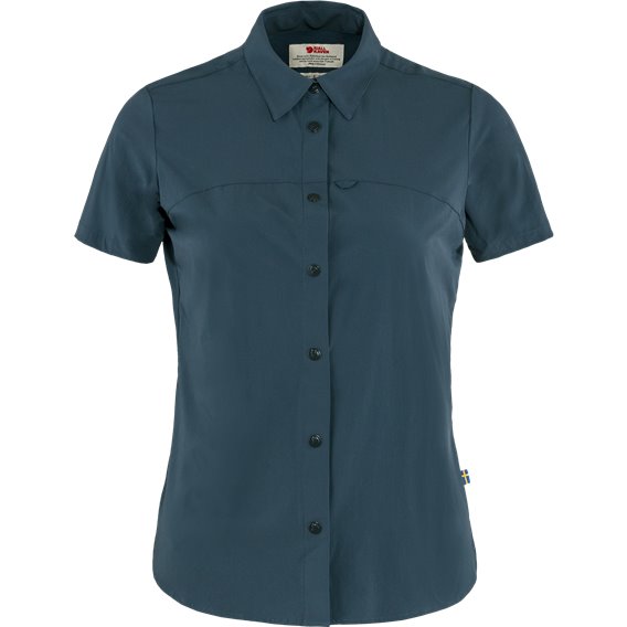 Fjällräven High Coast Lite Shirt Shortsleeve Damen Kurzarmshirt navy hier im Fjällräven-Shop günstig online bestellen