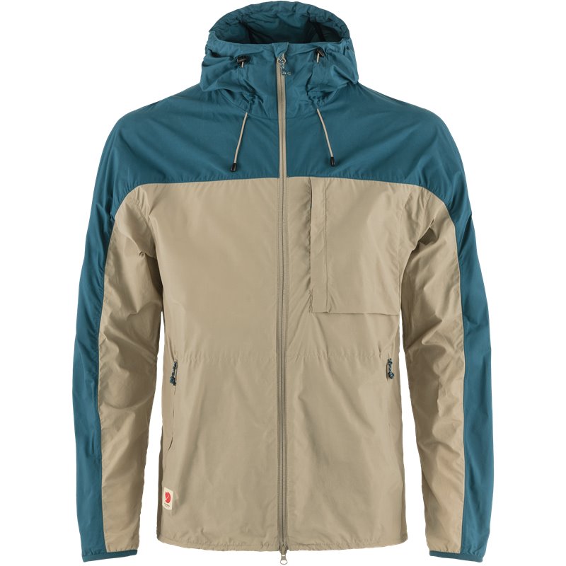 Fjällräven High Coast Wind Jacket Herren Windbreaker Übergangsjacke fossil-deep sea hier im Fjällräven-Shop günstig online beste