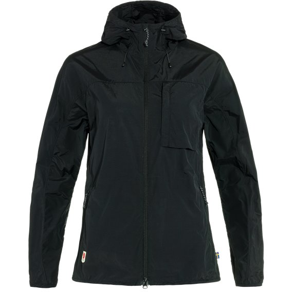 Fjällräven High Coast Wind Jacket Damen Windbreaker Übergangsjacke black hier im Fjällräven-Shop günstig online bestellen