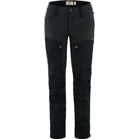 Fjällräven Keb Trousers Curved Damen Wanderhose black hier im Fjällräven-Shop günstig online bestellen