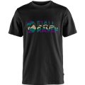 Fjällräven Multicolor Logo T-Shirt Herren Kurzarmshirt black