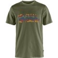 Fjällräven Multicolor Logo T-Shirt Herren Kurzarmshirt laurel green