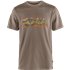 Fjällräven Multicolor Logo T-Shirt Herren Kurzarmshirt suede brown