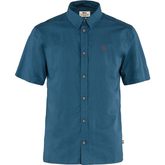 Fjällräven Övik Lite Shirt Shortsleeve Herren Hemd Kurzarmhemd uncle blue hier im Fjällräven-Shop günstig online bestellen