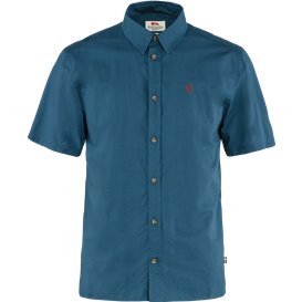 Fjällräven Övik Lite Shirt Shortsleeve Herren Hemd Kurzarmhemd uncle blue