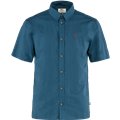 Fjällräven Övik Lite Shirt Shortsleeve Herren Hemd Kurzarmhemd uncle blue