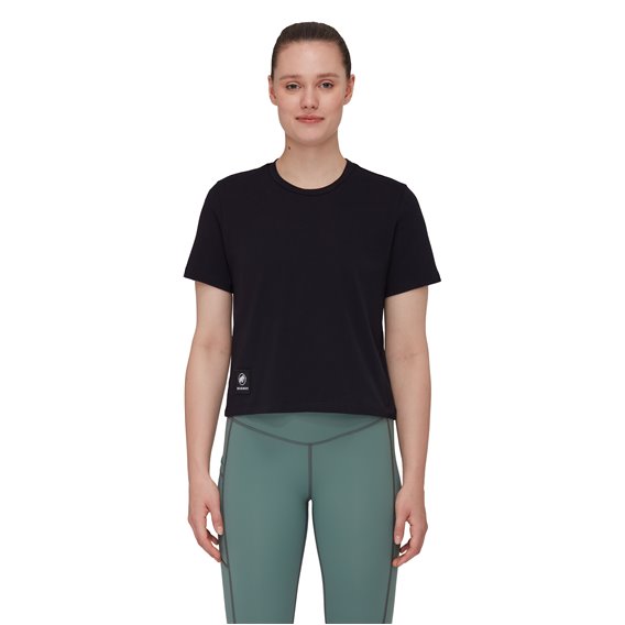 Mammut Massone T-Shirt Cropped Patch Damen Kurzarmshirt black hier im Mammut-Shop günstig online bestellen