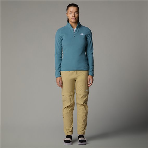 The North Face 100 Glacier 1/4 Zip Damen Fleecepullover stormy blue hier im The North Face-Shop günstig online bestellen