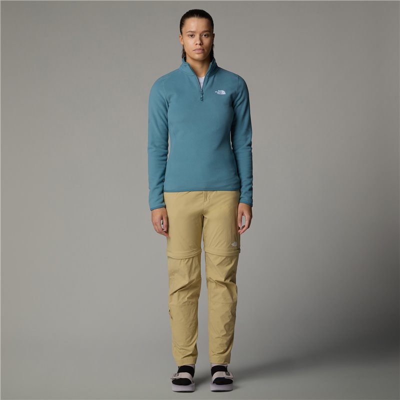 The North Face 100 Glacier 1/4 Zip Damen Fleecepullover stormy blue hier im The North Face-Shop günstig online bestellen