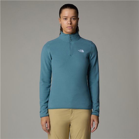 The North Face 100 Glacier 1/4 Zip Damen Fleecepullover stormy blue hier im The North Face-Shop günstig online bestellen