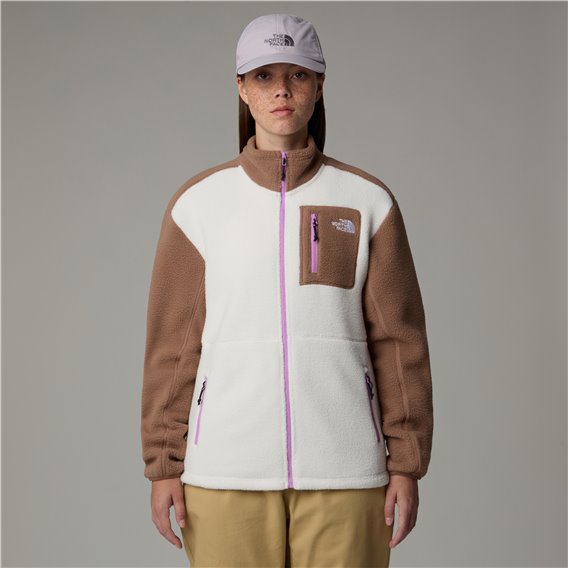 The North Face Yumiori Full Zip Damen Fleecejacke white dune-latte-vibrant hier im The North Face-Shop günstig online bestellen