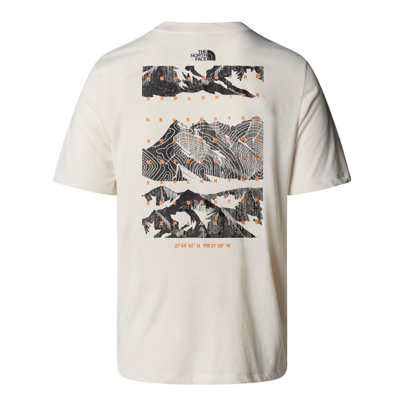 The North Face Foundation Mountains Faces Tee Herren T-Shirt white dune hier im The North Face-Shop günstig online bestellen