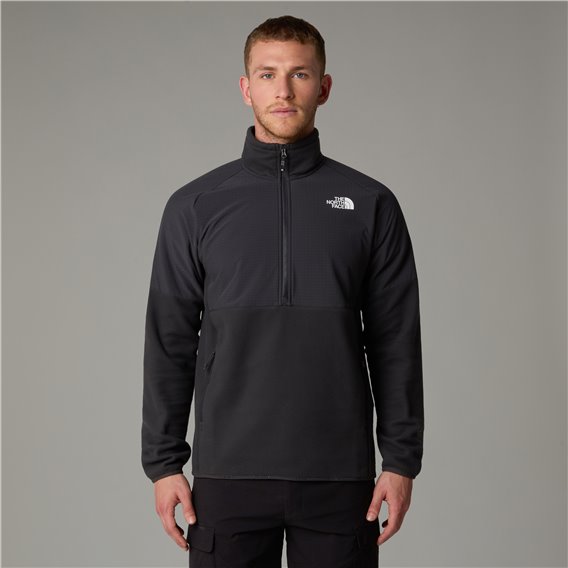 The North Face Glacier Heavyweight 1/2 Zip Herren Fleecepullover grey-black hier im The North Face-Shop günstig online bestellen