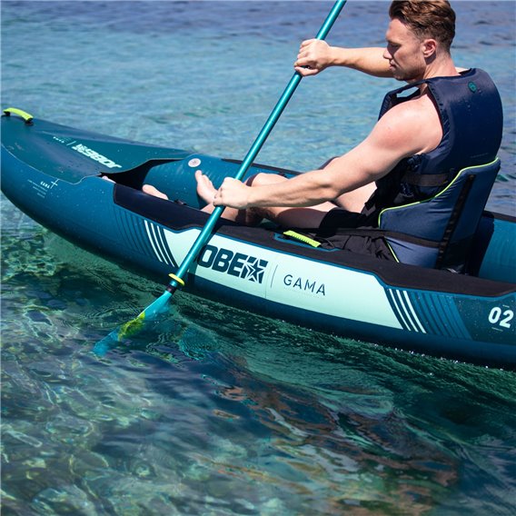 Jobe Gama Inflatable Kayak Package Luftkajak Set atlantic green