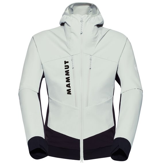 Mammut Aenergy SO Hybrid Hooded Jacket Herren Softshelljacke silver sage-black hier im Mammut-Shop günstig online bestellen