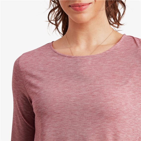 Sherpa Asha 3/4 Sleeve Top Damen Shirt mineral red hier im Sherpa-Shop günstig online bestellen