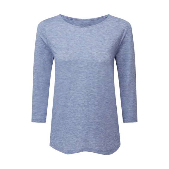 Sherpa Asha 3/4 Sleeve Top Damen Shirt seaport blue hier im Sherpa-Shop günstig online bestellen