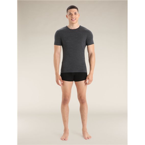 Icebreaker Merino Anatomica Shortsleeve Herren Baselayer Kurzarmshirt jet heather hier im -Shop günstig online bestellen